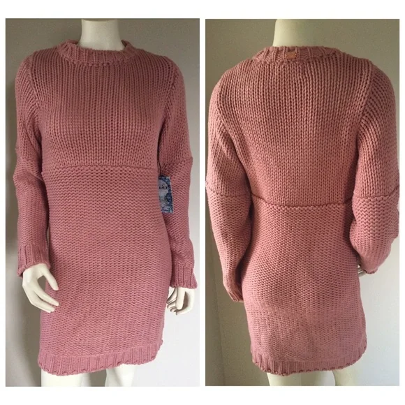 KNITZ for love & lemons pink sweater dress XS - Picture 2 of 4